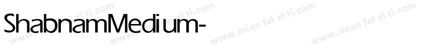 Shabnam Medium字体转换